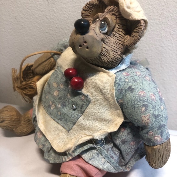 Vintage Russ Grandma Bear beanbag & resin arms legs - Picture 6 of 9